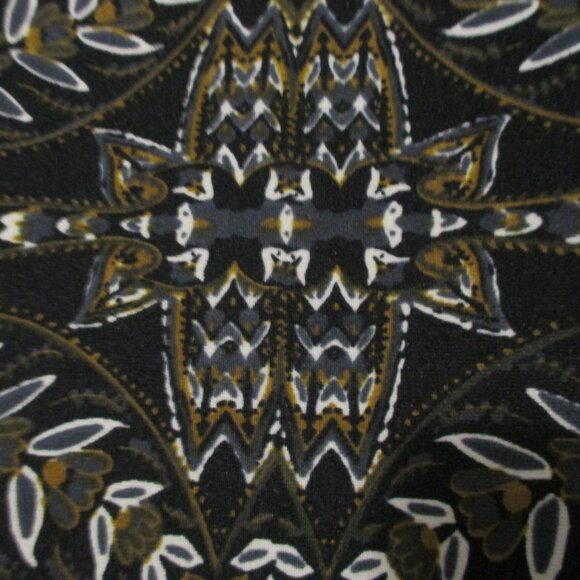 Zac & Rachel top Whimsygoth black & tan bell sleeves stretchy & flowy size 2x - Picture 8 of 9